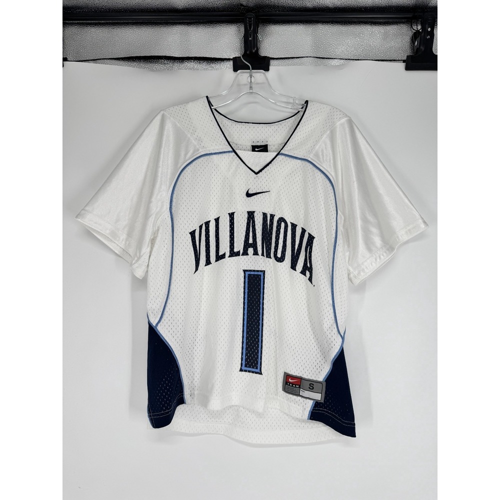 Nike Villanova Wildcats Football Jersey Mens Small Center Swoosh Vintage White